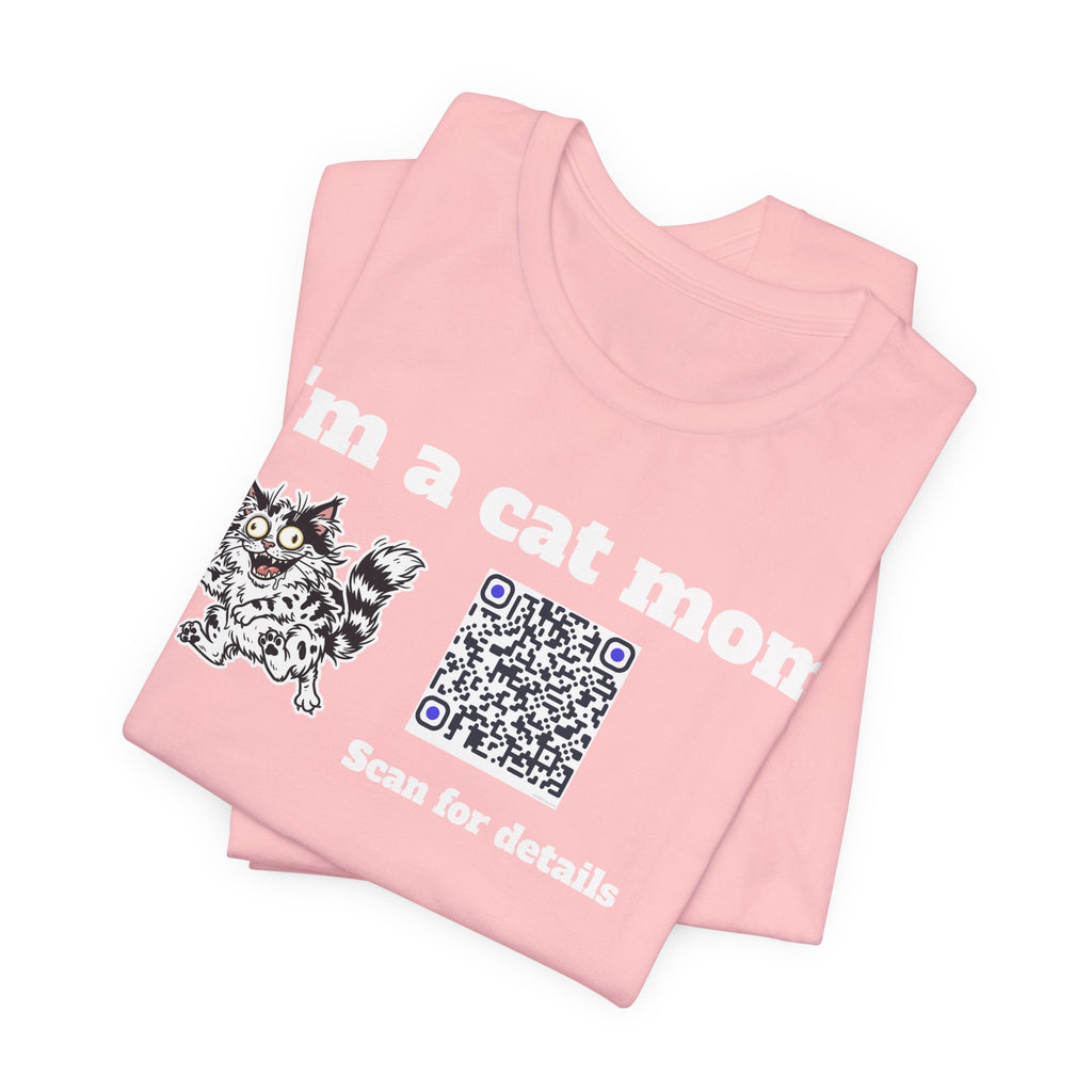 I'm a cat mom QR code shirt