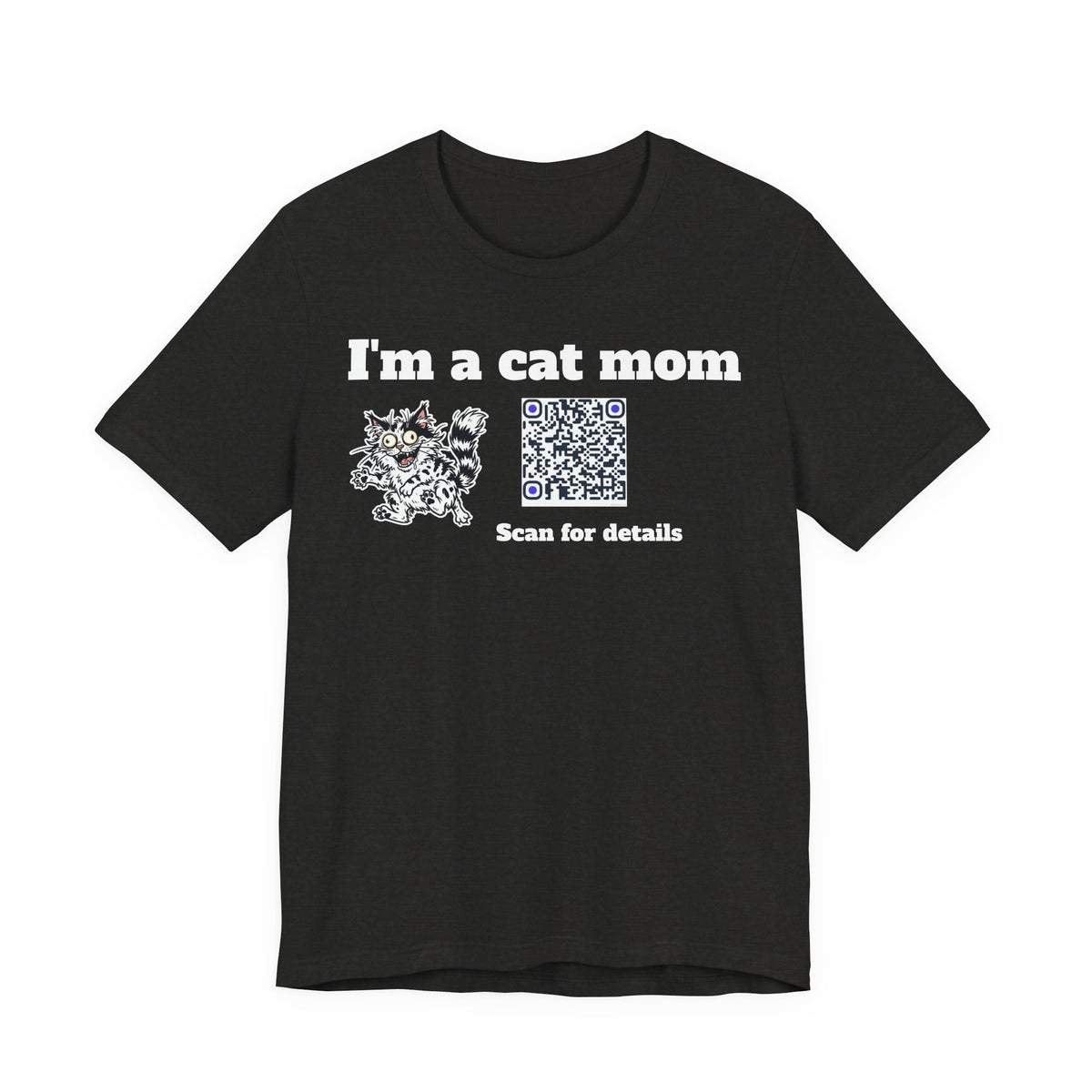 I'm a cat mom QR code shirt