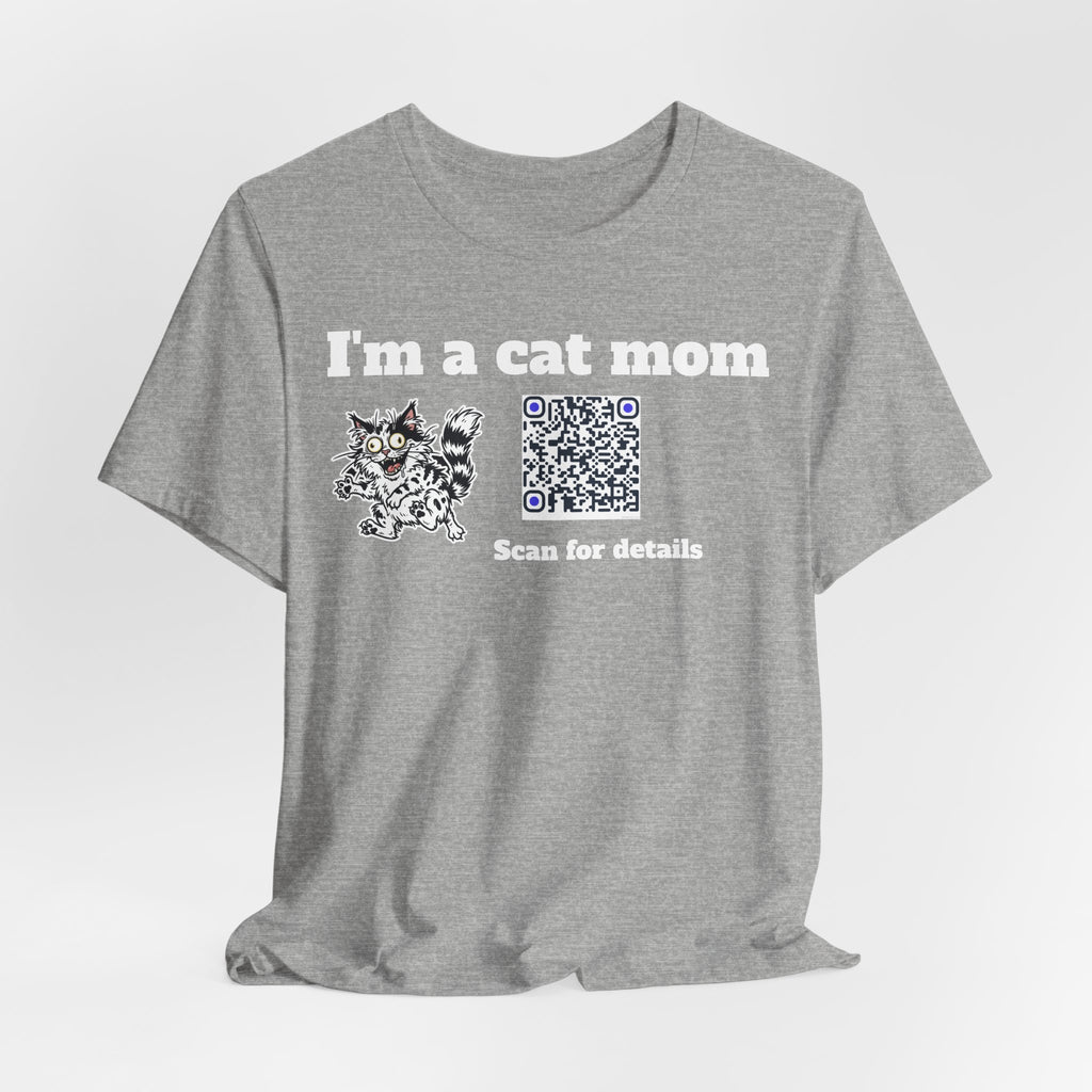 I'm a cat mom QR code shirt