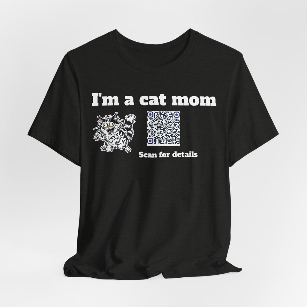 I'm a cat mom QR code shirt
