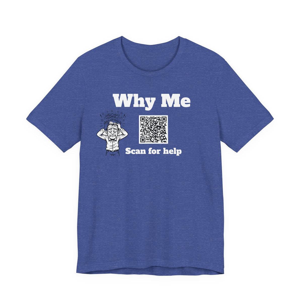 Why me QR code shirt