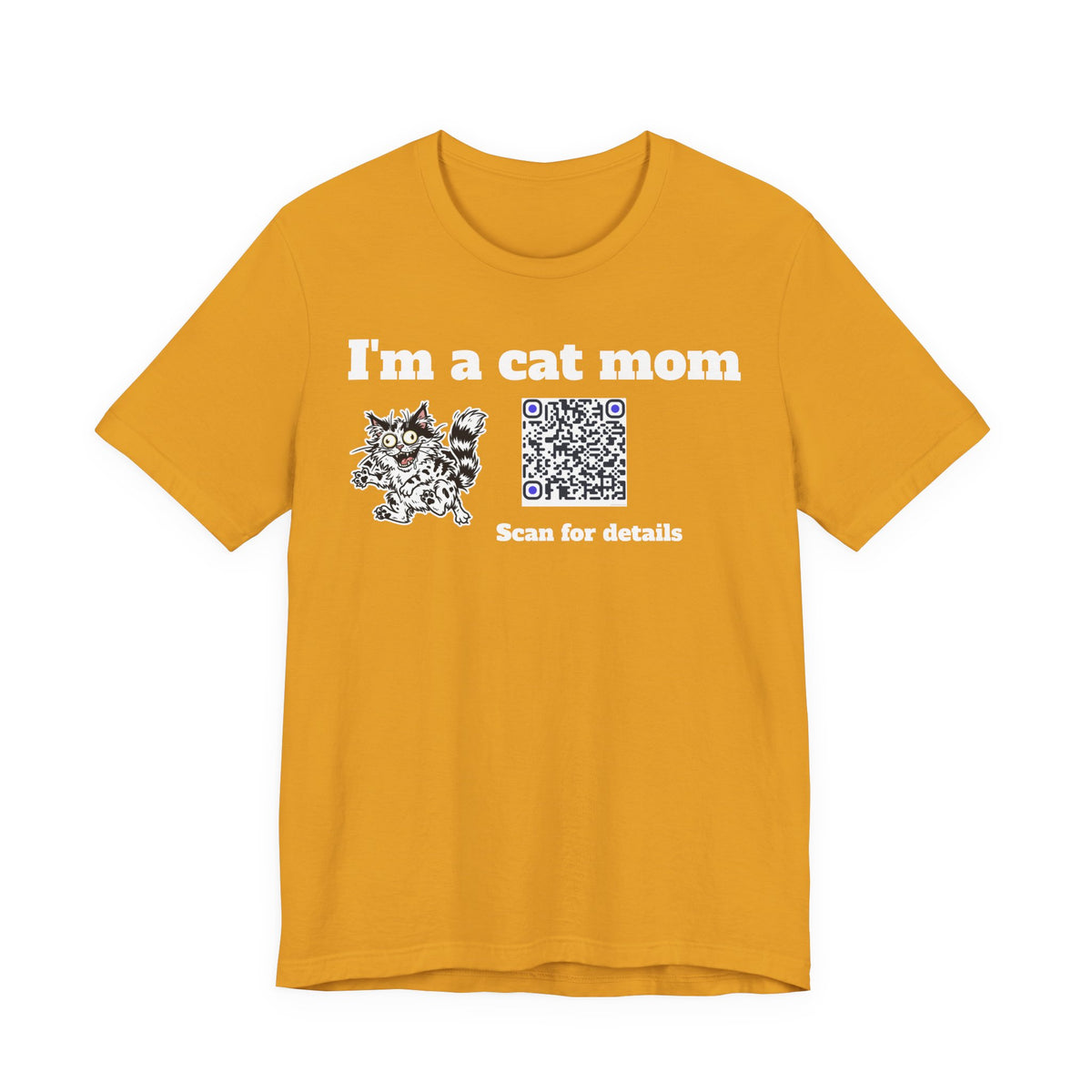 I'm a cat mom QR code shirt