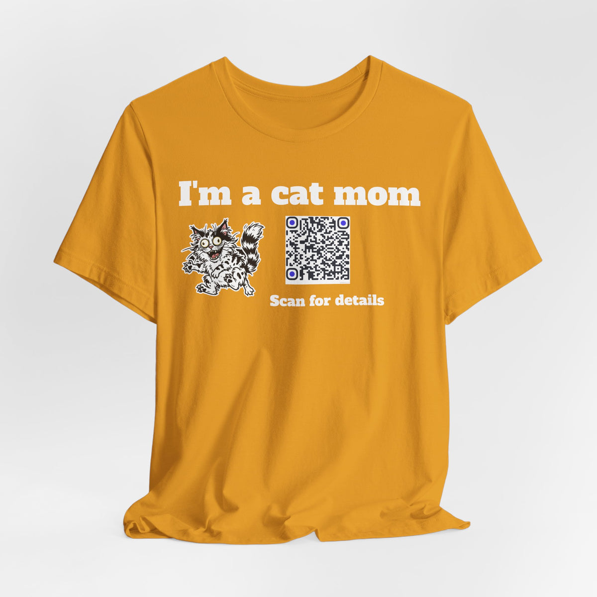 I'm a cat mom QR code shirt
