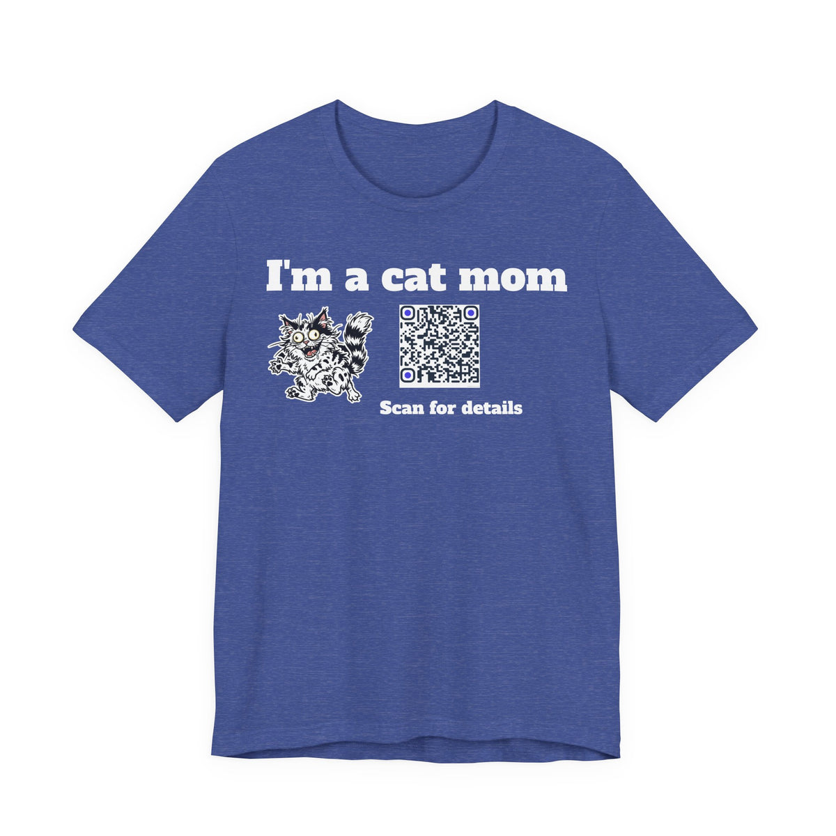 I'm a cat mom QR code shirt