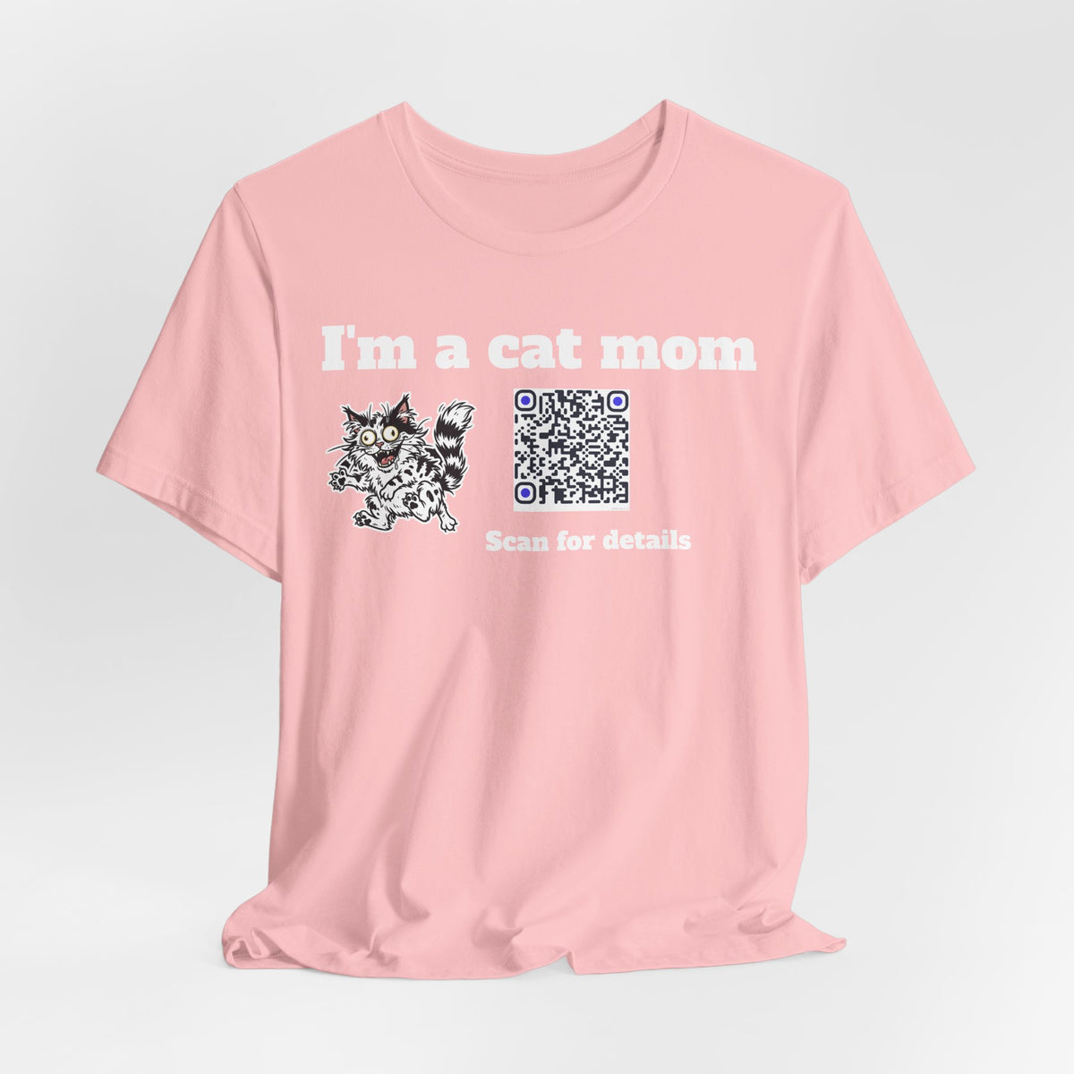 I'm a cat mom QR code shirt