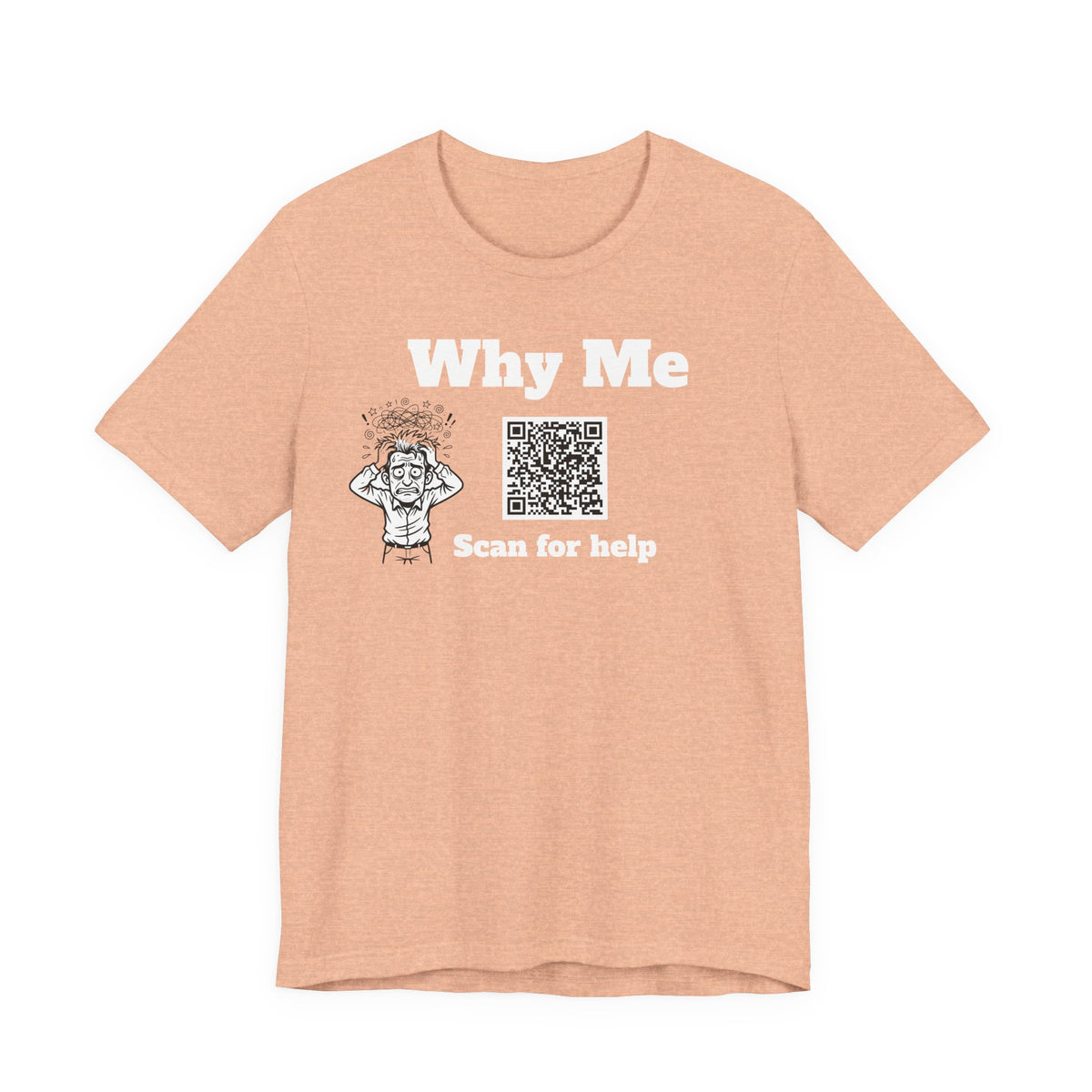 Why me QR code shirt