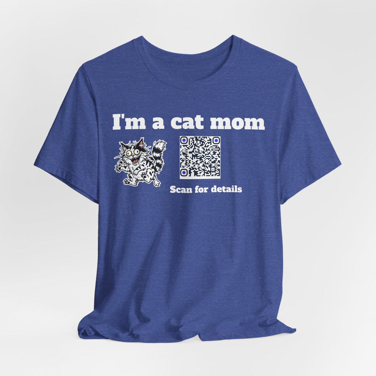I'm a cat mom QR code shirt